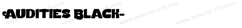 Audities Black字体转换